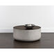 Diaz 34.5 X 15 inch Grey / Wood Grain Brown Outdoor Coffee Table